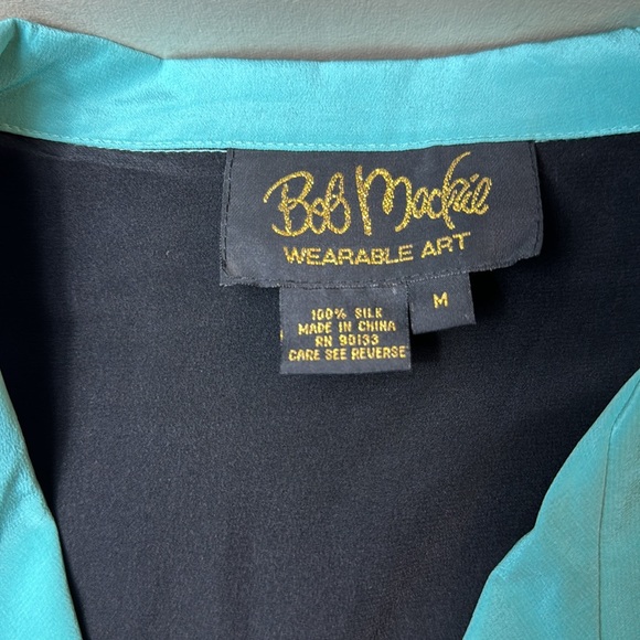BOB MACKIE 100% silk shirt - Picture 7 of 10